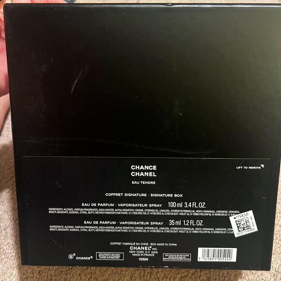 Chanel White Empty Cologne Box and Bag - Picture 2 of 8